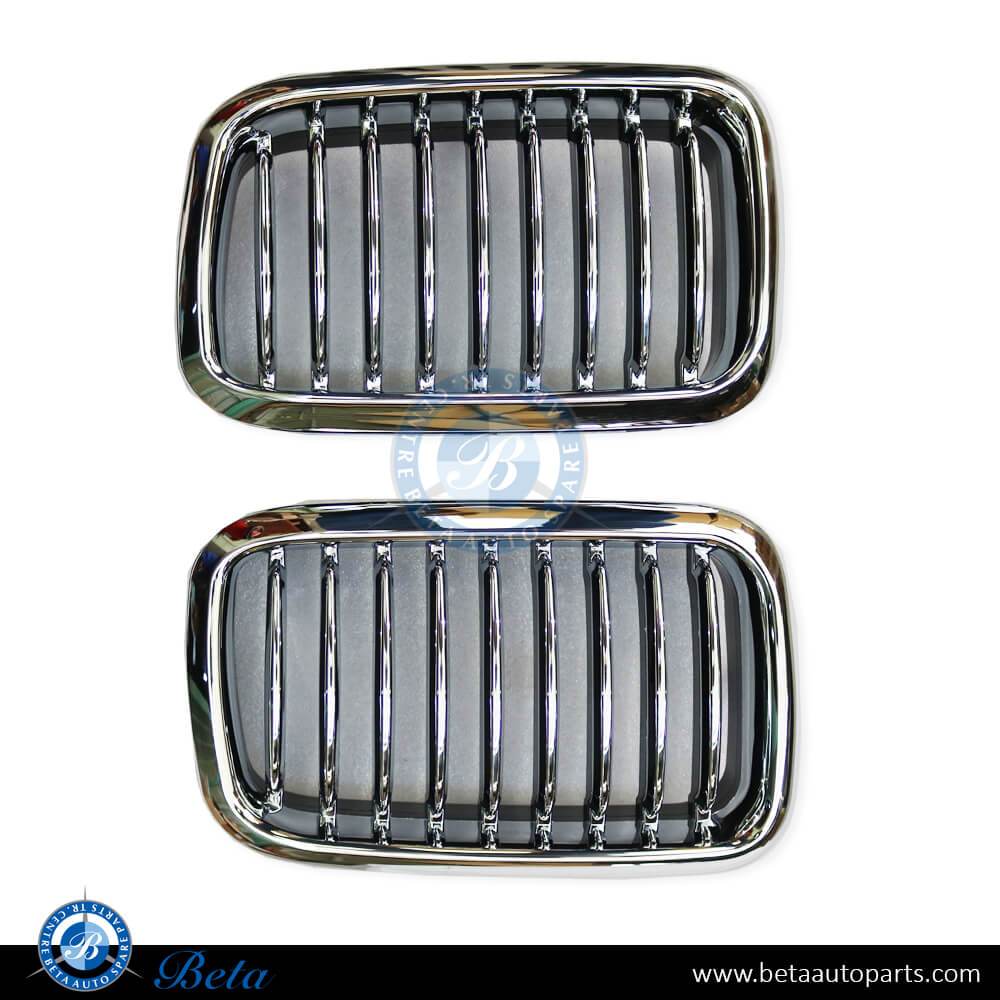 Radiator Grille Modified Chrome color for BMW 3 Series E36 1991-1997 models, Part Number 51138122237/51138122238 Radiator Grille Modified Chrome color for BMW 3 Series E36 1991-1997 models, Part Number 51138122237/51138122238